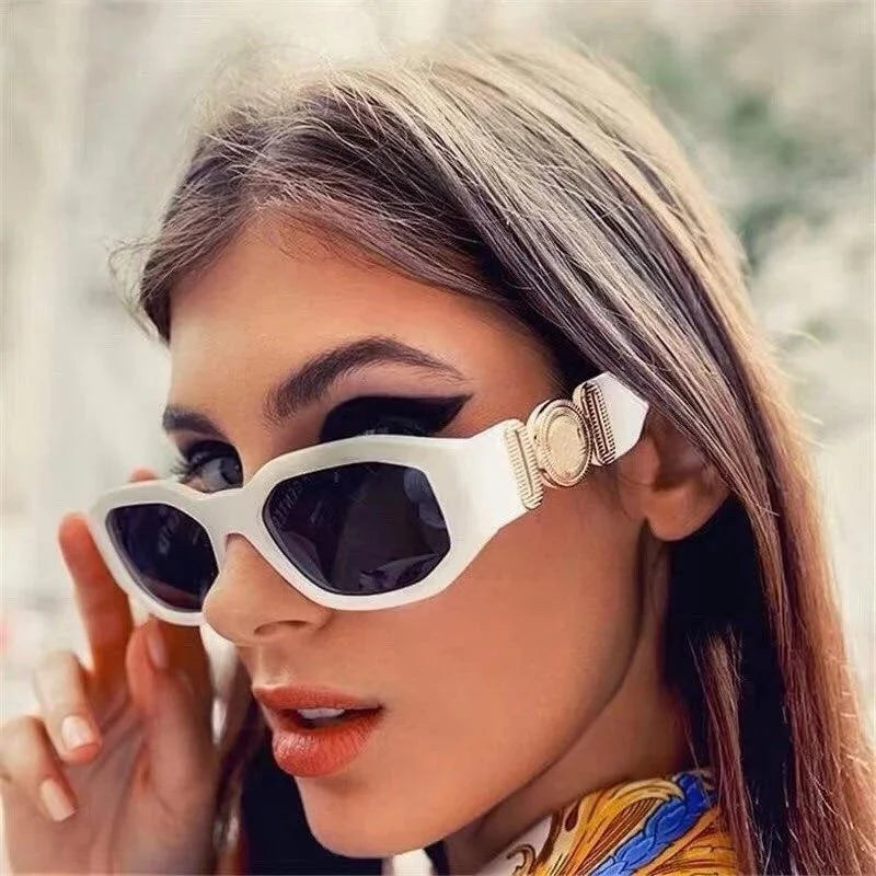 Women Summer Sunglasses Rectangle Fashion Sun Glasses Unique Irregular Designer Eyewear