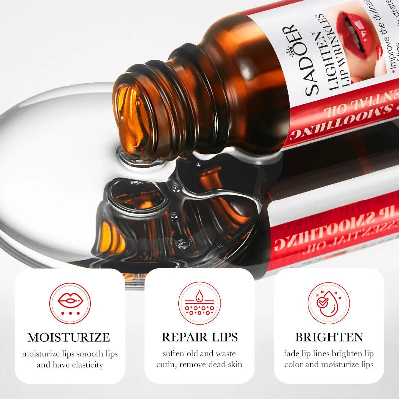 Lip Booster Plumping Serum Oil Hyaluronic Acid Moisturising Sexy Plumping Enhancer Stimulant Free Brightening Lightening Lines