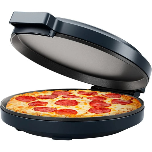 Pizza Oven – 1440W Countertop Electric Pizza Maker with 12” Nonstick Cooking Plates, Make Pizza, Quesadillas, Omelettes and More