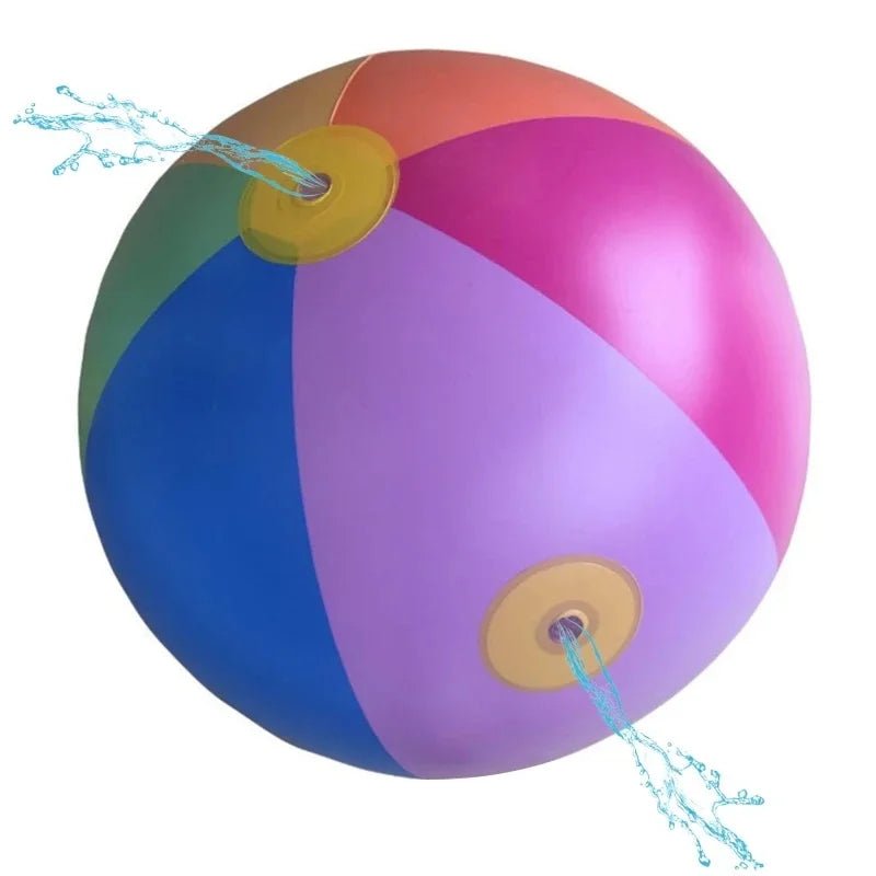 75CM  Outdoor Pool Play Water Spray Ball Beach Sport Inflatable Swimming Pool Balloons Children Kids Colorful Water Game Toy
