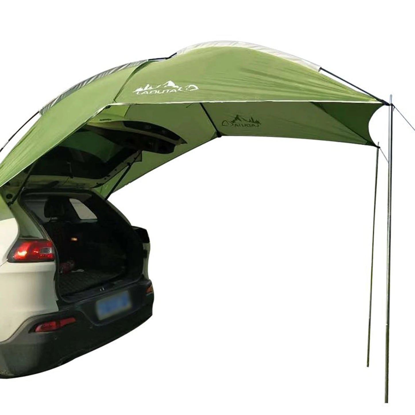 2.8x1.9M Portable and Foldable Outdoor Rainproof and Sunshade Car Rear Tent for Camping