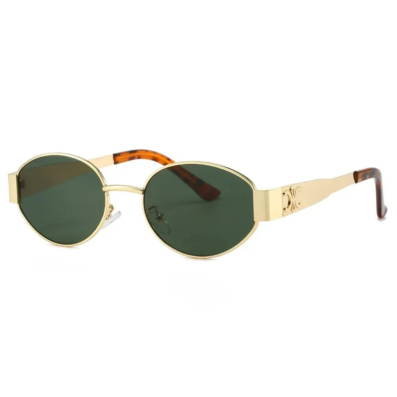 Fashion Luxury Metal Sunglasses for Men and Women Unisex Designer Sun Glasses Round Oval Unisex Stylish Eyewear Shades UV400