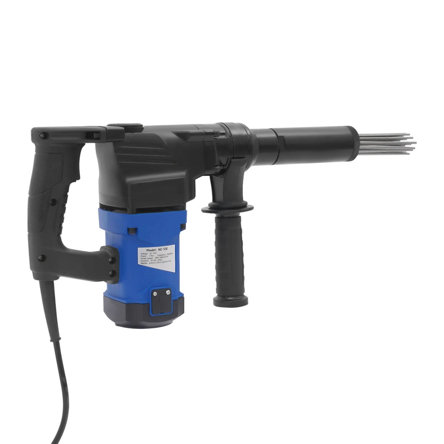 Rust Removal Tool, 110V Industrial Grade Electric Needle Scaler, 1100W Pistol Grip Needle Scaler Powerful Rust Clearing