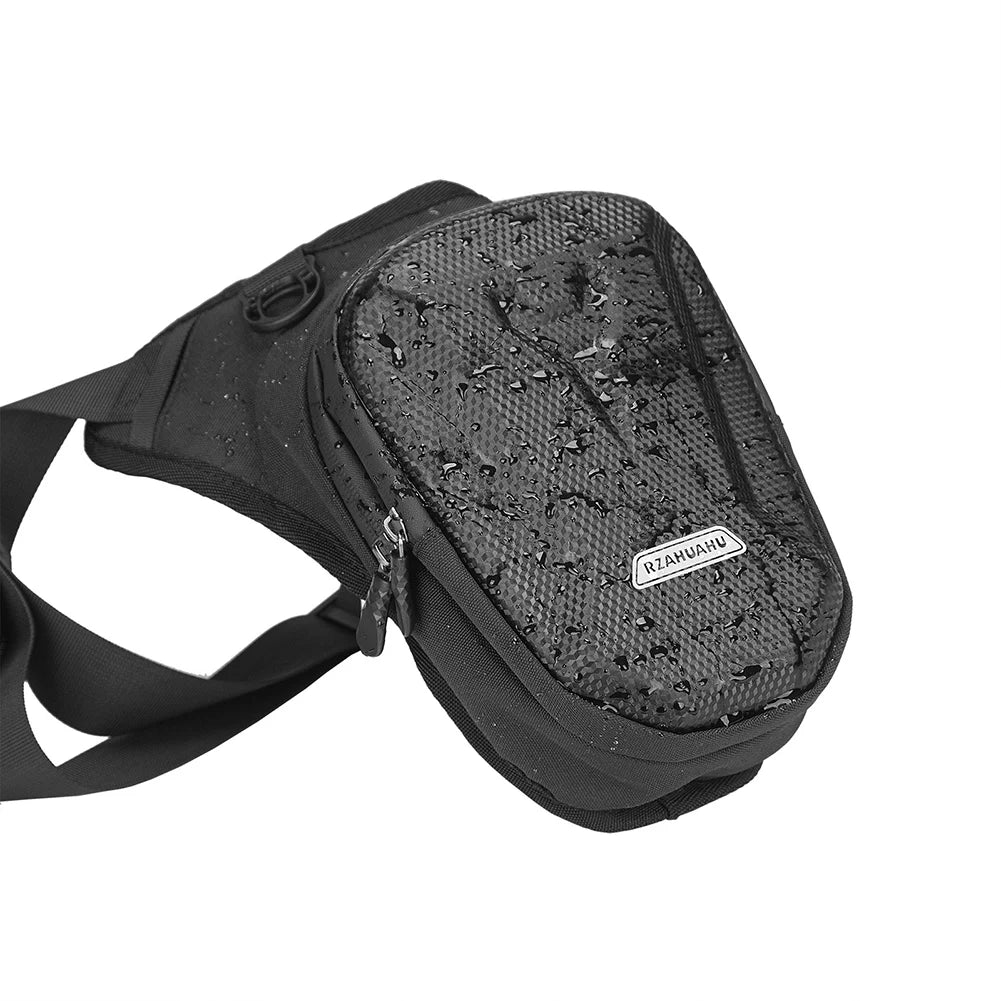 Motorcycle Drop Leg Side Bag EVA Polyester Hard Shell Waterproof Waist Bag for Outdoor Travel