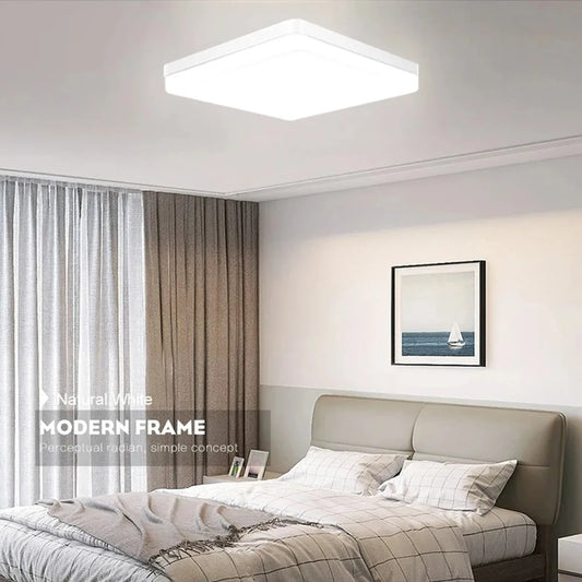 IRALAN Square LED Ceiling Light Bedroom 48W 36W 24W 18W Home Decoration Ceiling Light Kitchen Modern Indoor Lighting Fixture
