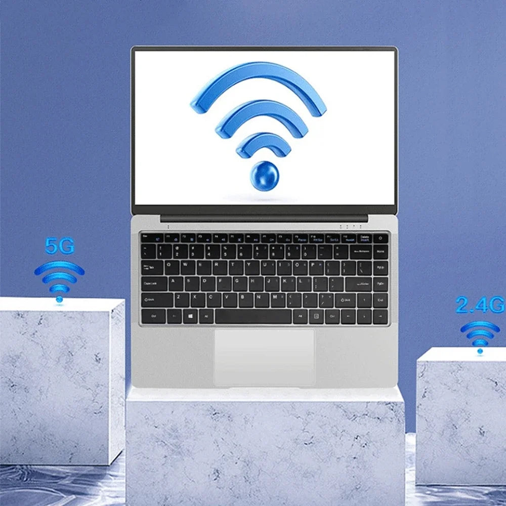 14 Inch Celeron N4000 Windows 11 Pro commercial office work Laptop - 8G RAM MAX 1TB SSD - 2.4G & 5.0G WiFi, Bluetooth