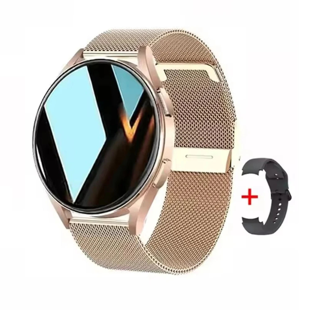 2025 New Smart Watch Women 1.28" Color Screen Bluetooth Call Heart Rate Health Monitoring for Samsung Watches 6 Pro Update