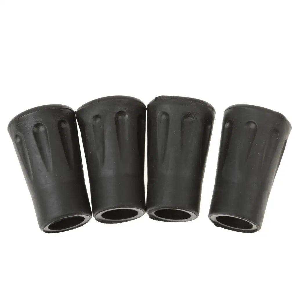 4 Packs Trekking pole Hiking pole tip Walking stick tips 4cm Black