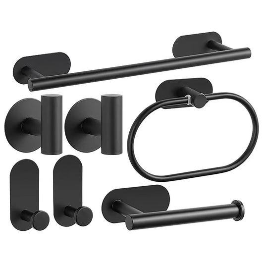 Bathroom Towel Bar  Set 5 Pieces/Set 7 Pieces Brushed Nickel Modern  Bathroom Hardware Set Stainless Steel Wall Mounted