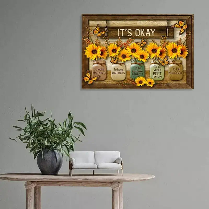 Inspirational Sunflower Canvas Print Wall Art for Home Decor 12x18Inch Pokemon poster Howls moving castle Art print Fallout  Sza