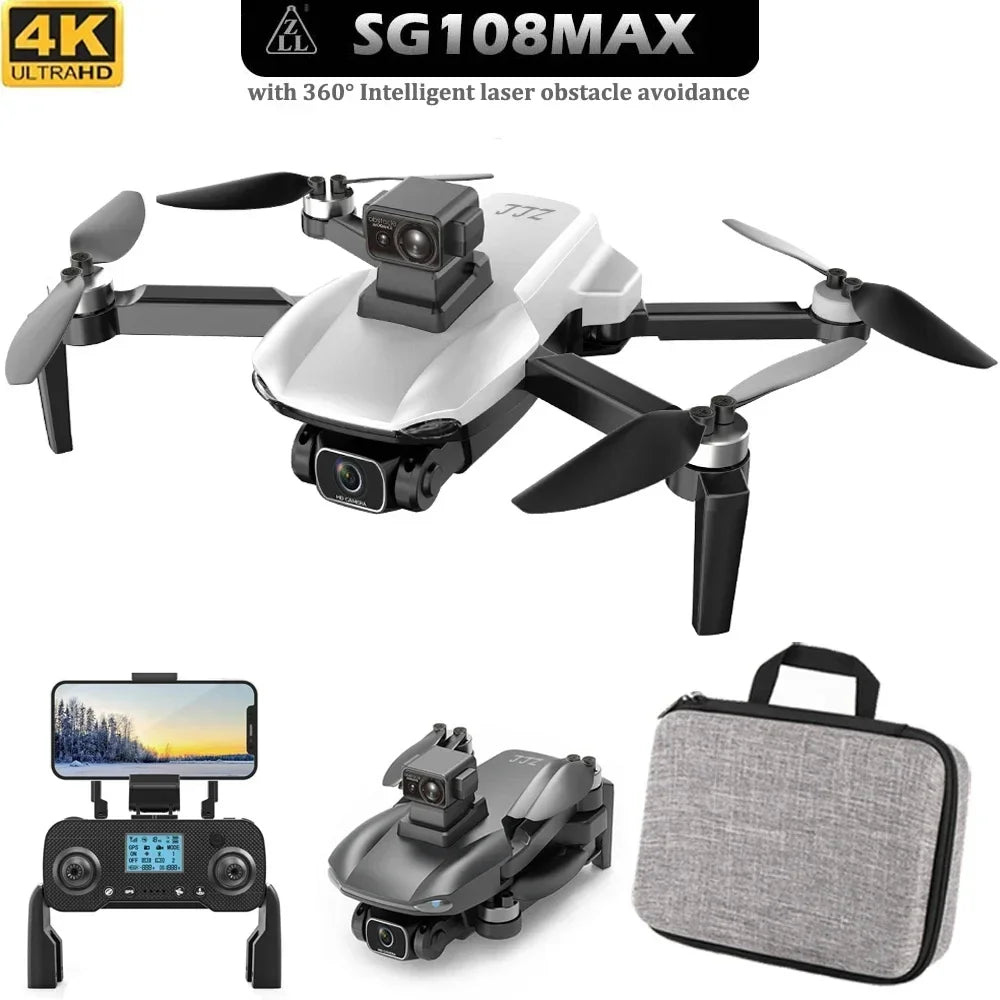 SG108 Max GPS Drone 5G Wifi FPV 4K HD Dual Camera Brushless RC Foldable Quadcopter 1200m Control Distance Drone