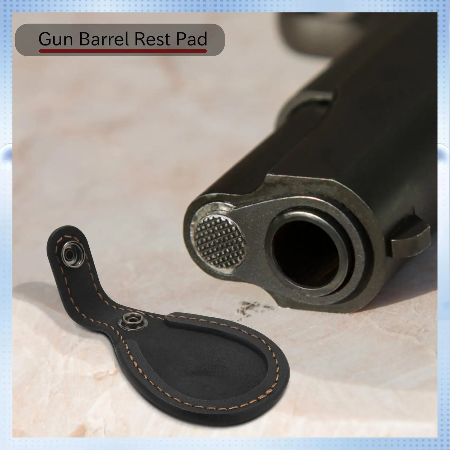 ABMW-Hunting Leather Shoes And Toe Protector Pad Hunting Barrel Rest Game Accessories