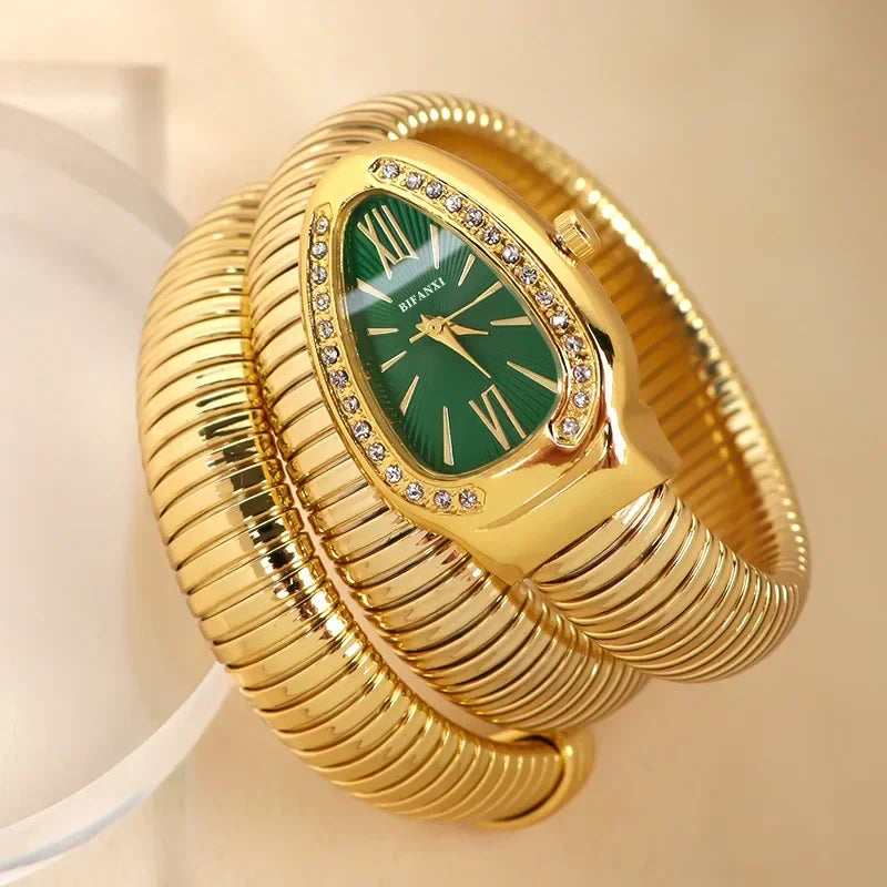 High-quality Luxury Women Quartz Watch Bracelet Stainless Steel Wristwatch Fashion Gold Ladies Watches Clock Relógio Feminino