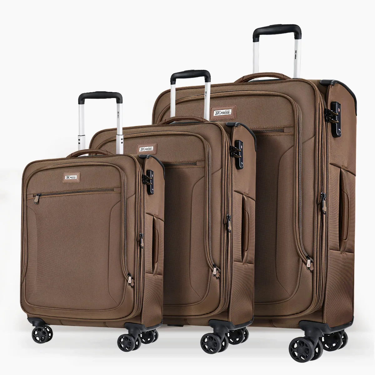 Luggage Sets 3 pieces Softside Expandable Suitcase with Spinner Wheels & TSA Lock Softshell Lightweight Travel Luggage Set