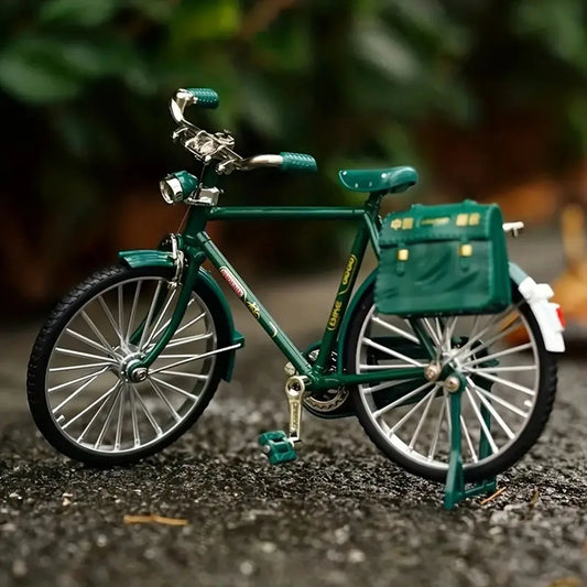 Alloy Bicycle Model Ornament, 1:10 Simulation Mini Bicycle Model Scale Kit With Inflator Model, Finger Bike Models