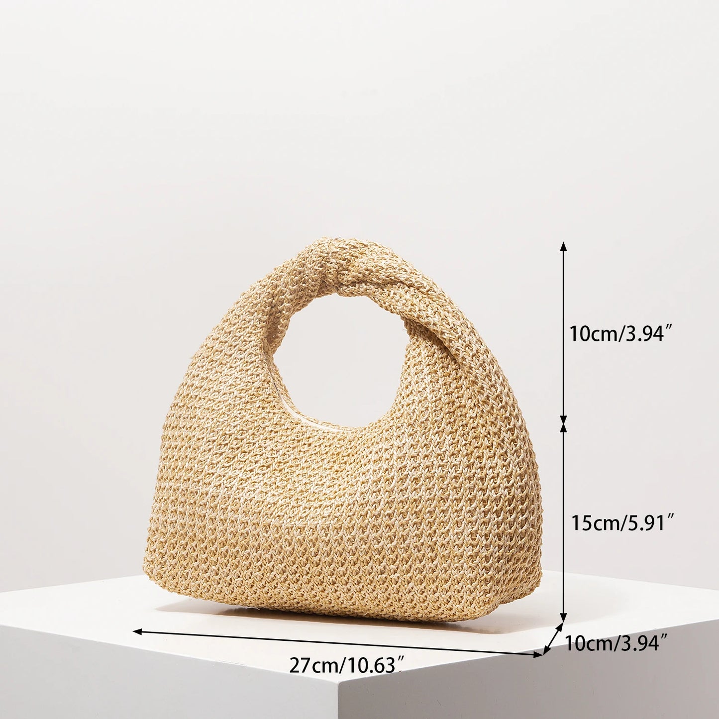 Fashionable Pleated Straw Bag，Boho Beach Bags For Women，Premium Style Tote Bags For Ladies，Holiday Outfits，Travel Must Haves