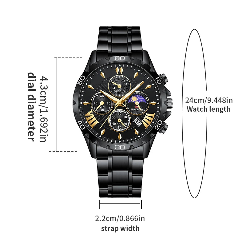 VA VA VOOM Top Brand Luxury Watch for Man Quartz Sports Men Watch Waterproof Luminous Stainless Steel Chronograph Men Wristwatch