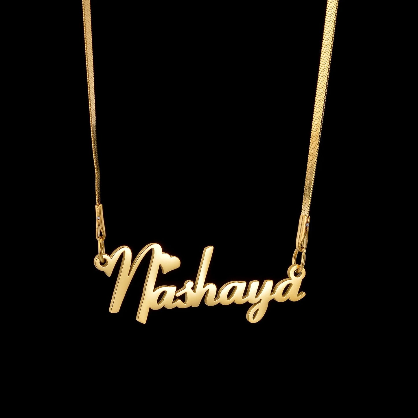 Acheerup Peraonalized Name Jewelry Set for Women Kids Stainless Steel Custom Blade Chain Choker Necklace Bracelet Birthday Gift