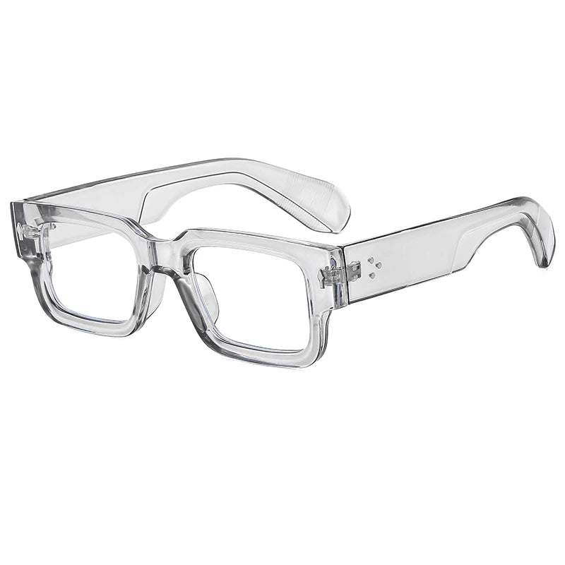Classical High Square Rivet Sunglasses Men Women Fashion Eyeglasses Men Punk Rectangle Design Sun Glasses Retro Glasses UV400
