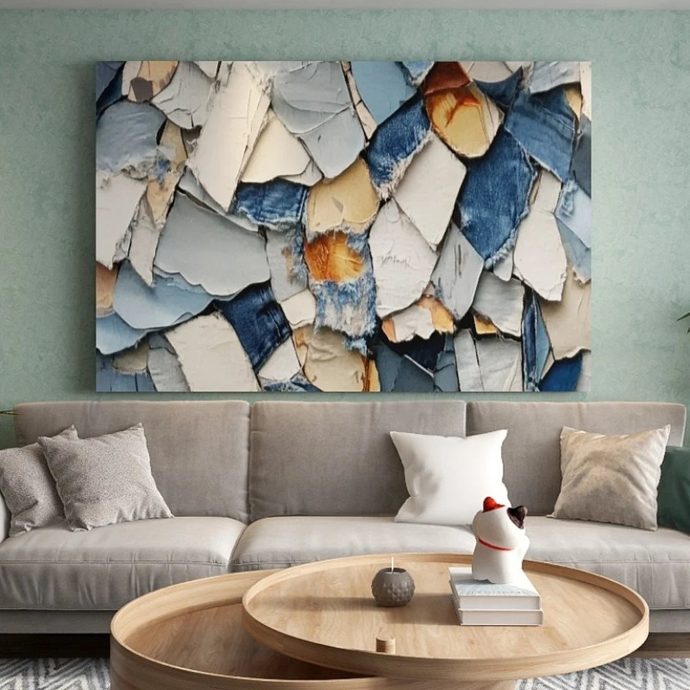 1.5-Inch Thick Pine Solid Wood Frame, Canvas Wall Art, Birthday Gift Art Wall Painting, Bedroom, Office, Living Room