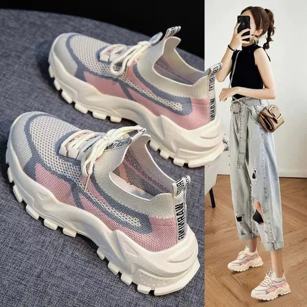 2025 new women's shoes, dad shoes, trendy shoes, student sports shoes, casual shoes