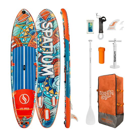 Spatium 350cm Inflatable Surfboard SUP Paddle Board Surfing Fishing Accessories SUP Inflatable Stand Up Paddle Board Set