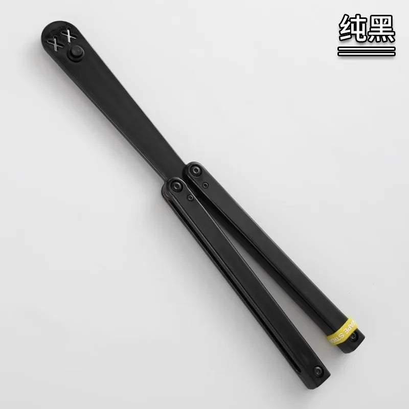 Hunting Accessories Trainer ABS Handle with Bushing Structure Butterfly Knife Training Butterfly Handshake Knife Prop