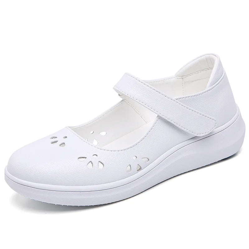 Women's Nursing Shoes Are Comfortable Soft Soled Flat Bottomed Non Slip Thick Soled Lightweight Breathable Fashionable Work Shoe