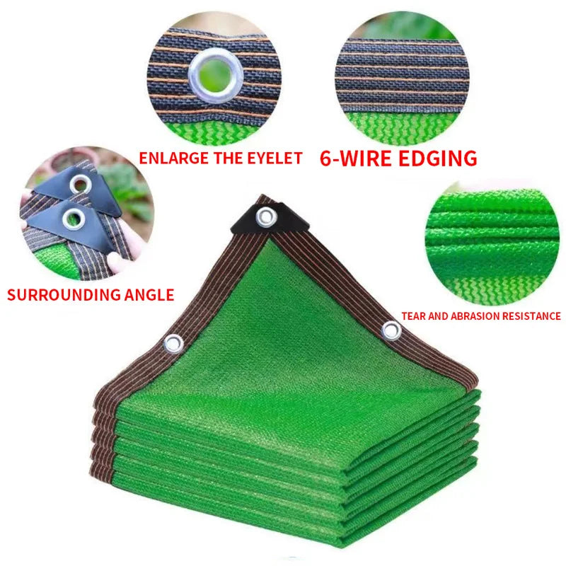 Garden Shade Net for Plant Heat Protection Vegetable Greenhouse and Dog Kennel Cover Patio Backyard Balcony Outdoor Awning