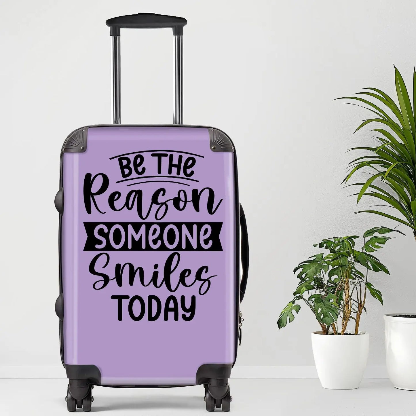 Be The Reason Someone Smiles Today Luggage, 20/24/28 Inch Luggage, Carry-On, Custom Luggage, Luggage Set, Suitcase, Travel, Vaca