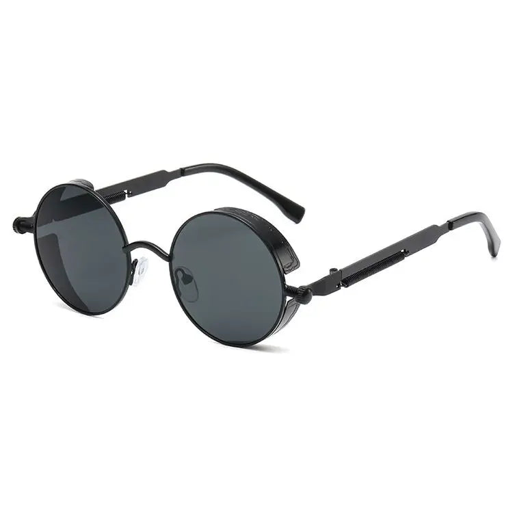 Metal Steampunk Sunglasses Men Women Fashion Round Glasses Brand Designer Vintage Sun Glasses High Quality Oculos de sol