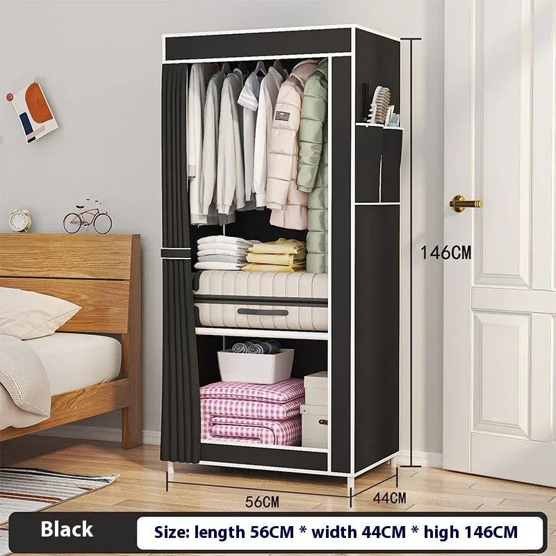 Cloth Wardrobe Enlarged Open Closets Simple Dustproof  Large Capacity Portable Folding Cupboard Organizer Clothing Storage Rack