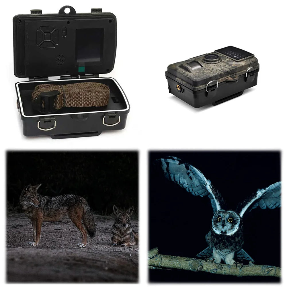 Hunting Trail Camera Waterproof Hunting Camera Motion Activated Infrared Night Vision Security Cam for Scouting Hunting