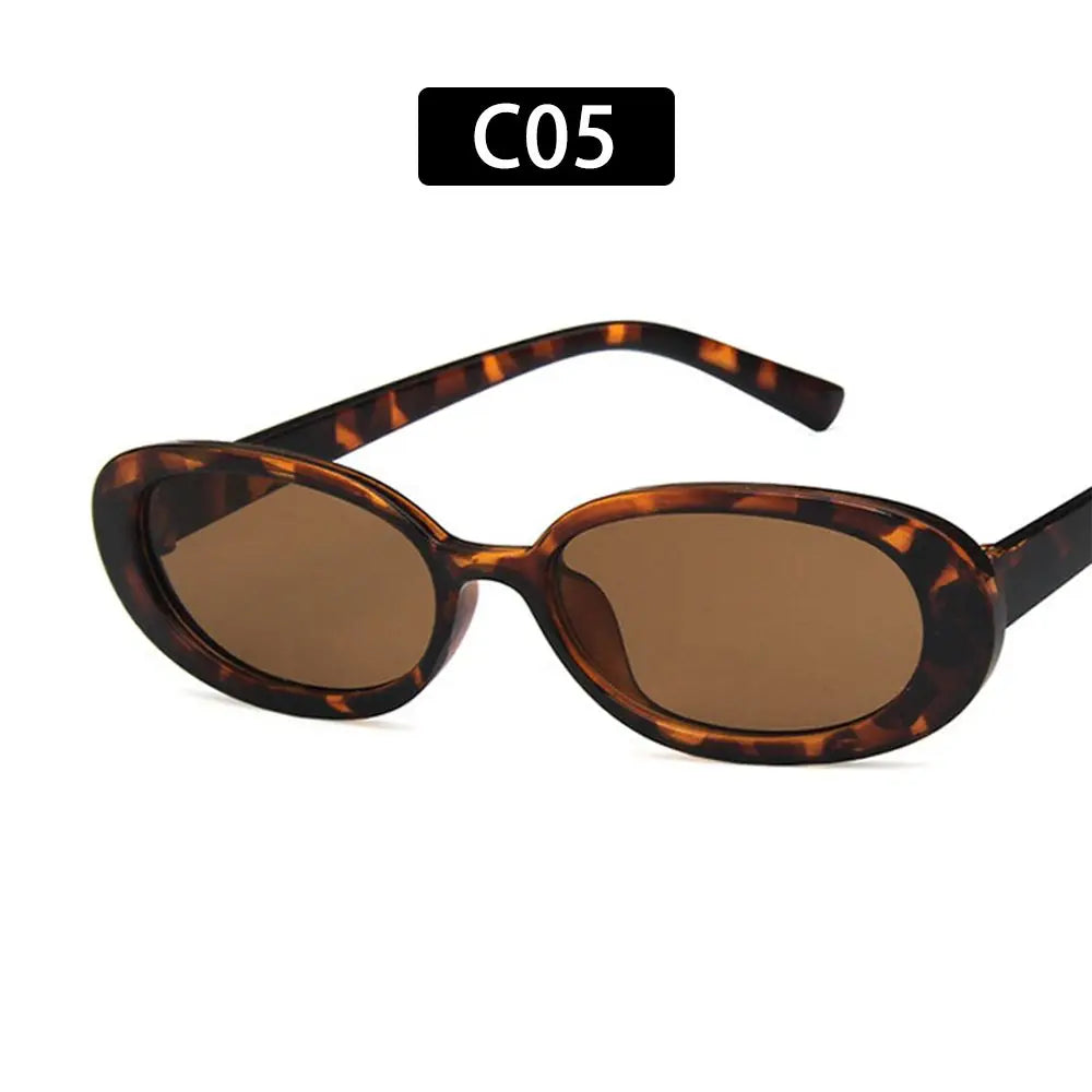 Retro Sunglasses for Women Small Oval Frame Sun Glasses Fashion Shades Polarized Eyewear UV400 Protection Outdoor Sports Shaeds