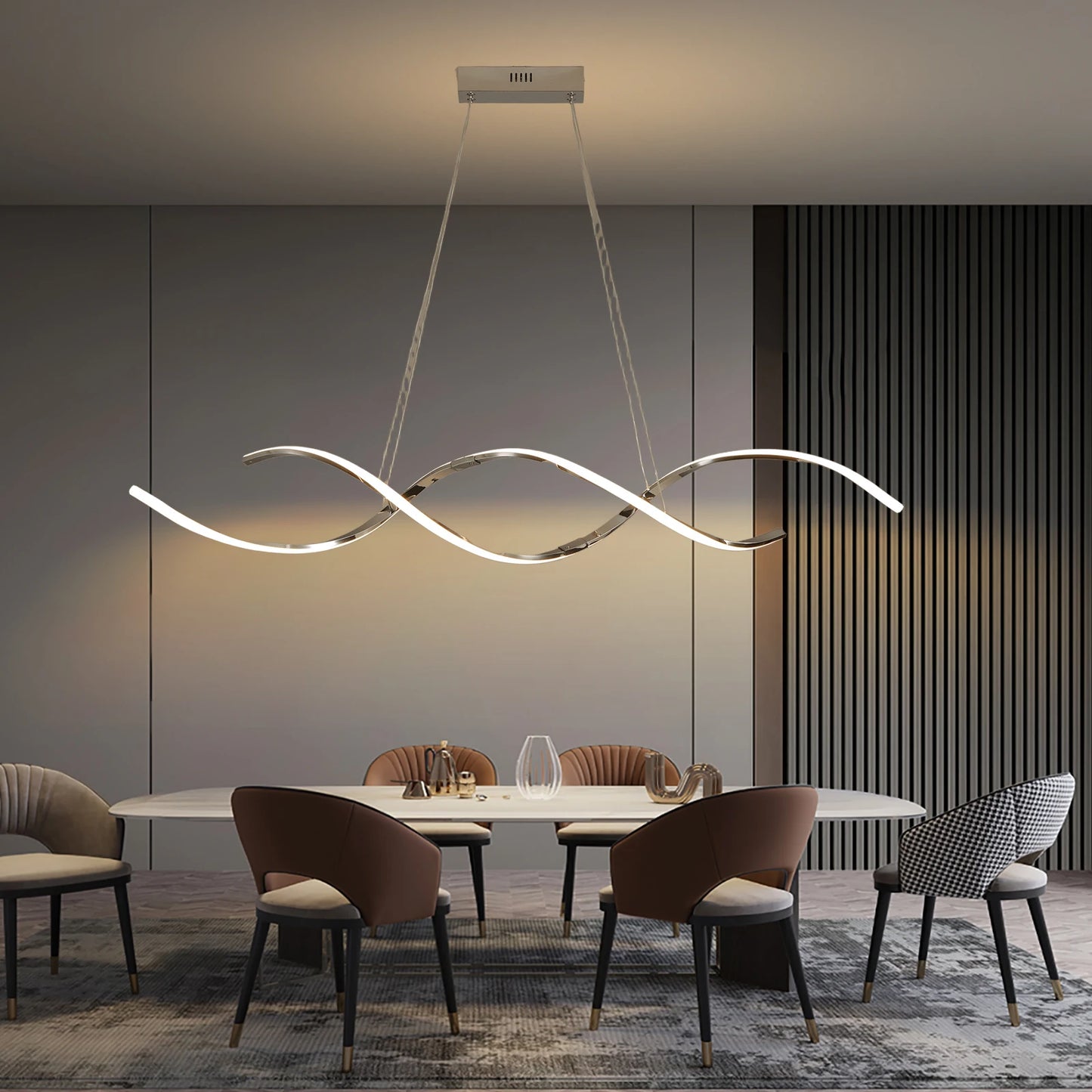 Pendant Lights Modern Simple Dining Room Lights For Kitchen Long Chandelier Living Room Pendant Lamp Home Decoration Lighting