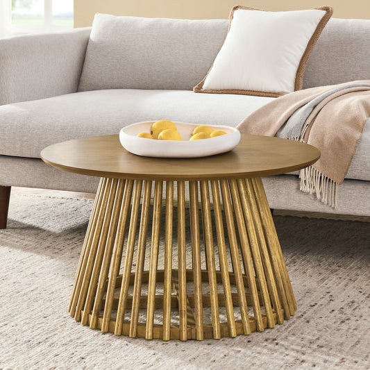 Modern Minimalist Coffee Table – Solid Wood Construction, Nordic Style, Simple and Elegant Design, Ideal for Living Room, Home