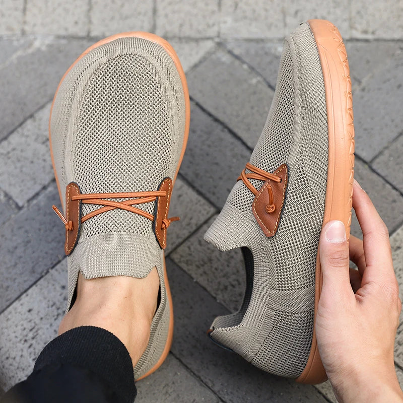 Men's One Foot Walking Shoe Wide Foot Non Slip Running Shoes Breathable Fitness Shoes Lightweight Fitness Sports Shoes Tennis