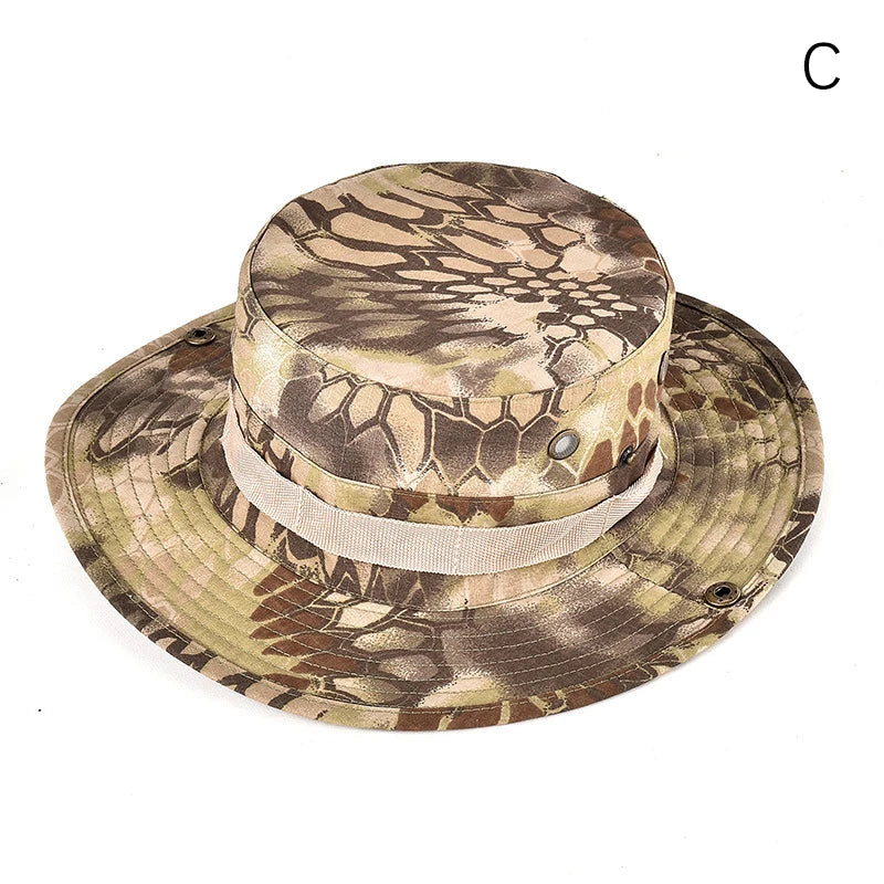Tactical Camouflage Cap Hat Caps Men Women Outdoor Sports Sun Boonie Bucket Fishing Hiking Hunting Climbing Hats