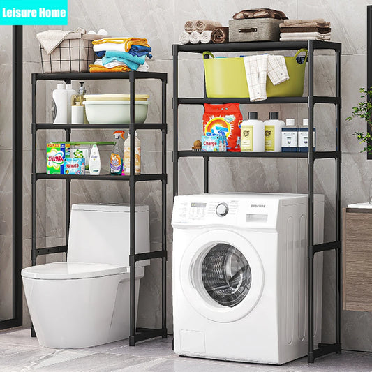 Bathroom Washing Machine Storage Rack Bathroom Storage Rack Over Toilet Shelf Multilayer Space Saver Organizer Multi-Functional