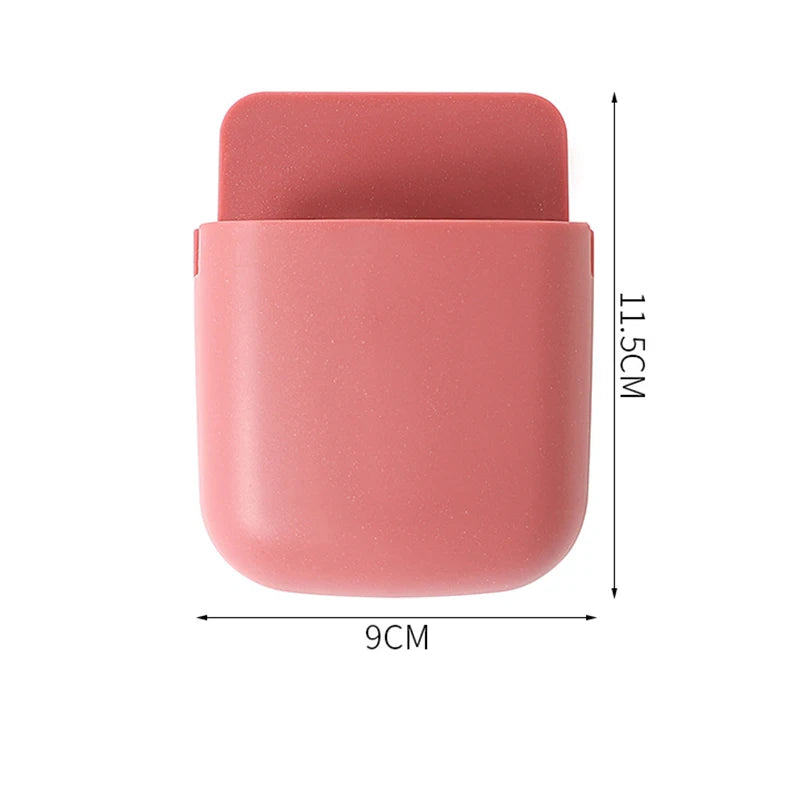 Wall Mounted Storage Box Household Living Room Remote Control Mobile Phone Plug Holder Bedside Storage Holder Organizer