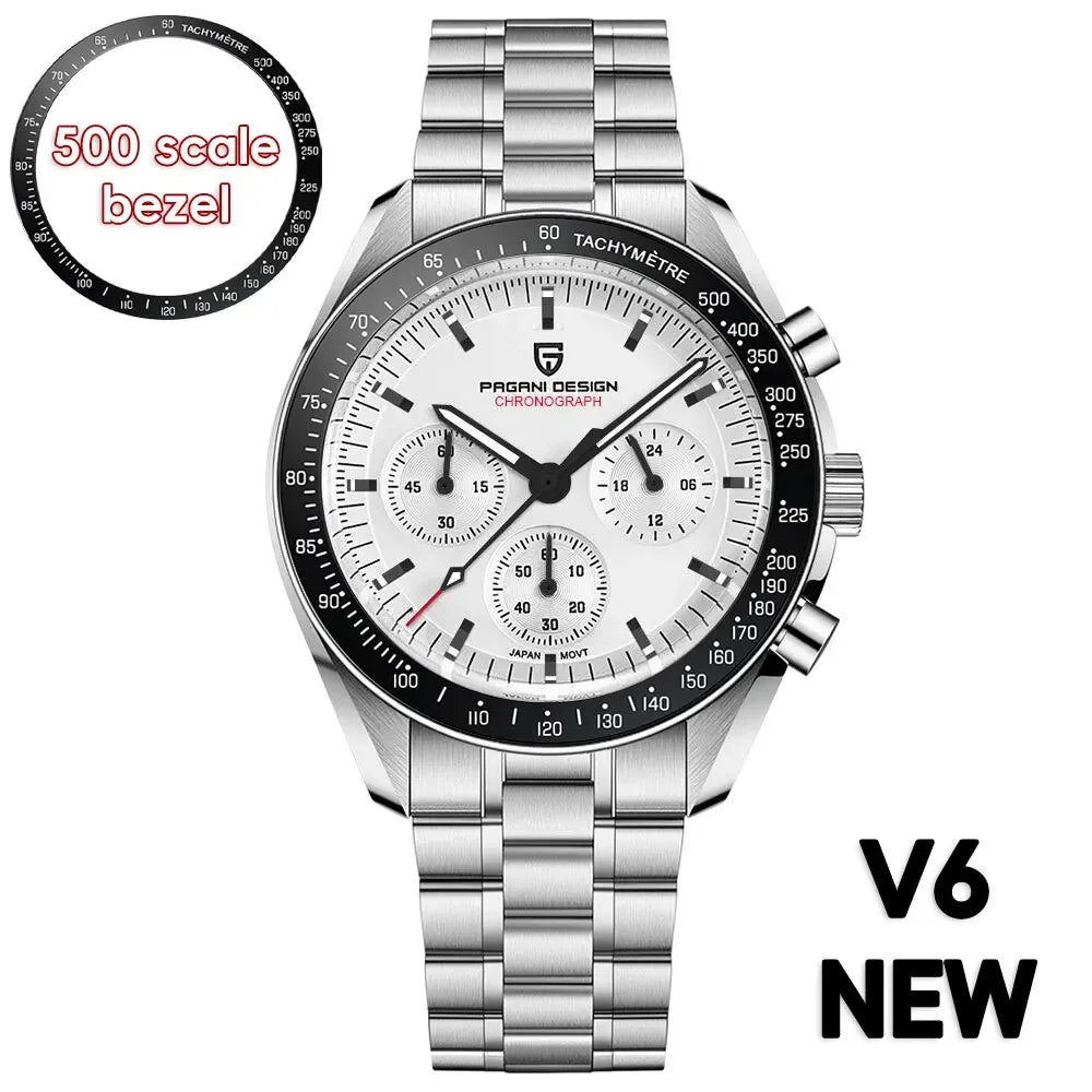 PAGANI DESIGN 2025 New Men's Watches Top Luxury Quartz Watch For Men Auto Date Speed Chronograph AR Sapphire Mirror Wrist watch