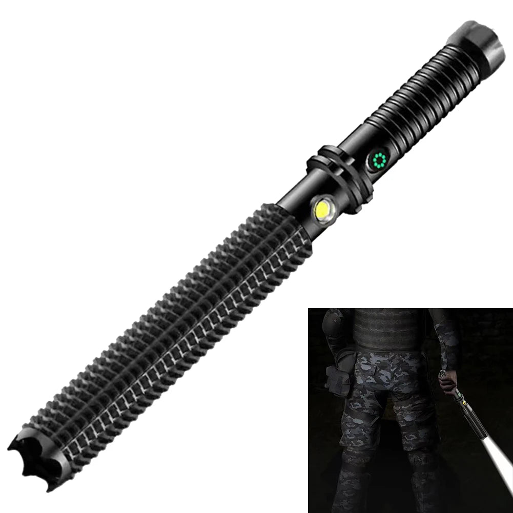 Waterproof Handheld Flash Light Charger Included Wolf Tooth Wand for Security Patrol Broken Window for Self Defense Emergencies