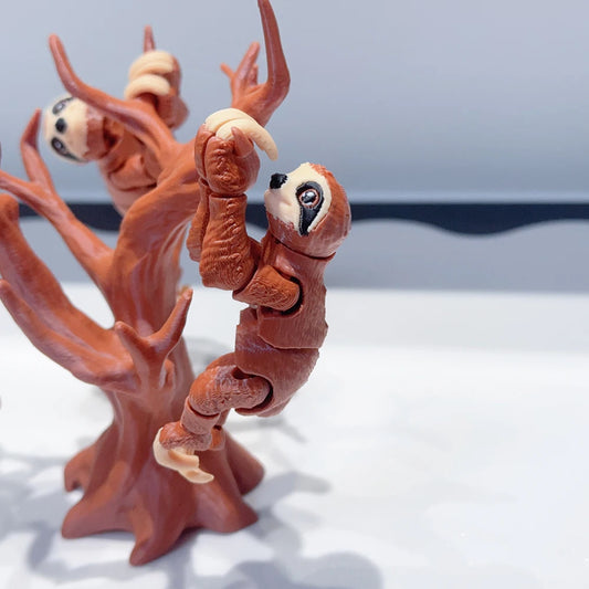 3d Printed Cute And Silly Sloth Model Plastic Ornament Desktop Decoration Sculpture Ornament Holiday Gift