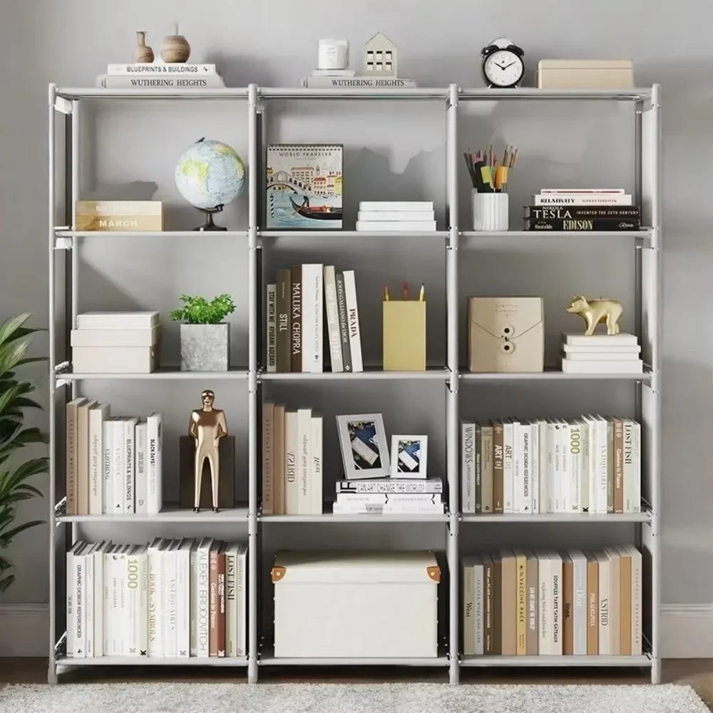 Simple Bookshelf Multi-Layer Bookcase Square Storage Shelf Easy Assembly Bookcase Living Room And Study Bedroom Storage Shelf ﻿