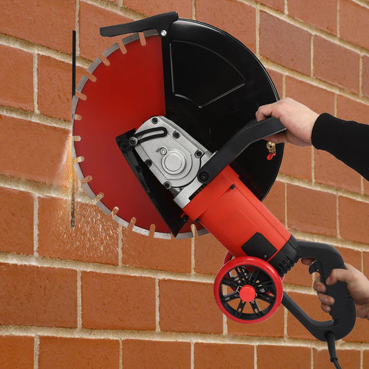 16inch Electric Grooving Machine Concrete Saw Brick Cutter Slotting Tool 410mm Saw Blade 4000W