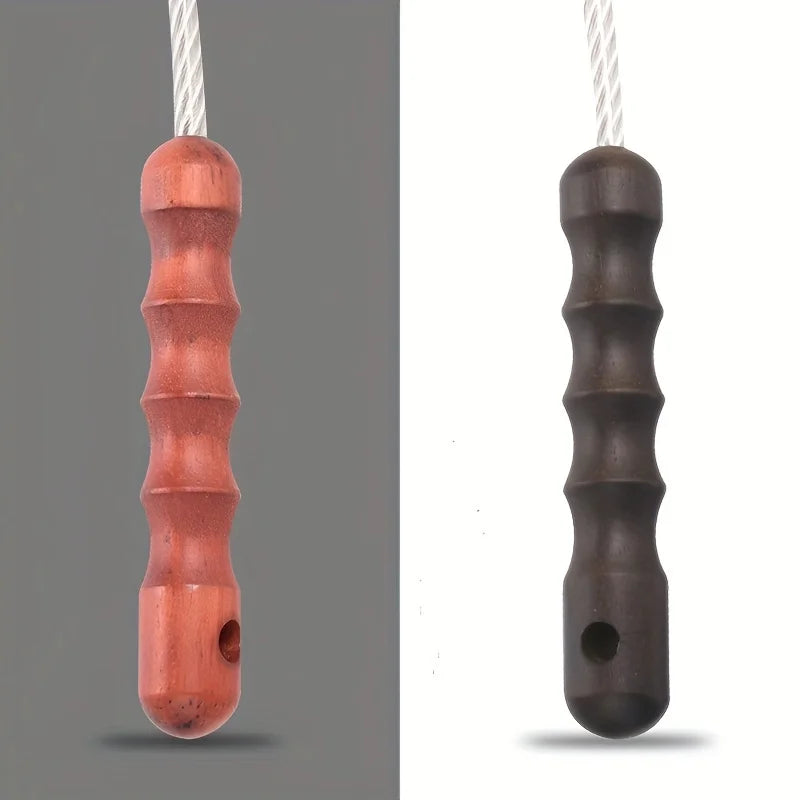 Wood HandleTactical Whip Emergency Tool Self Defense Aluminum Anti Skid Glass Breaker Emergency Hammer Survival Kit/.,\[po