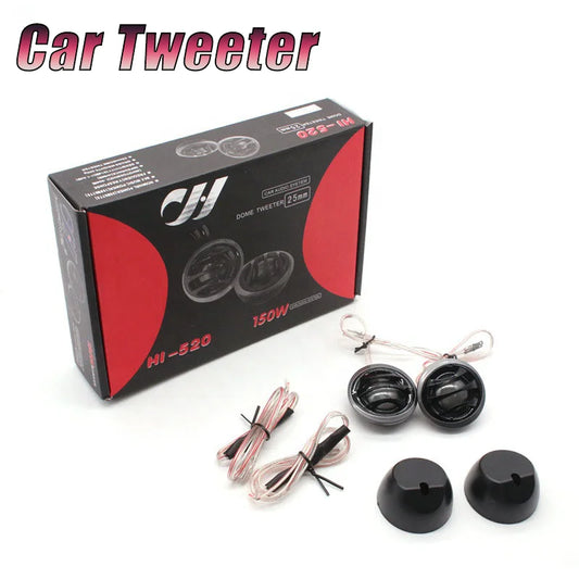 Car Tweeters With Filter Stereo Speakers Music Soft Dome Balanced HiFi System Door Speakers Car Audio Silk Film Speaker Boxes