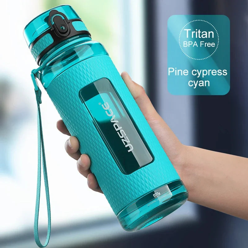 UZSPACE Sport Water Bottles BPA Free Portable Gym Anti-fall Leak-proof Large Capacity Fitness Kettle Tritan Plastic Drink Bottle