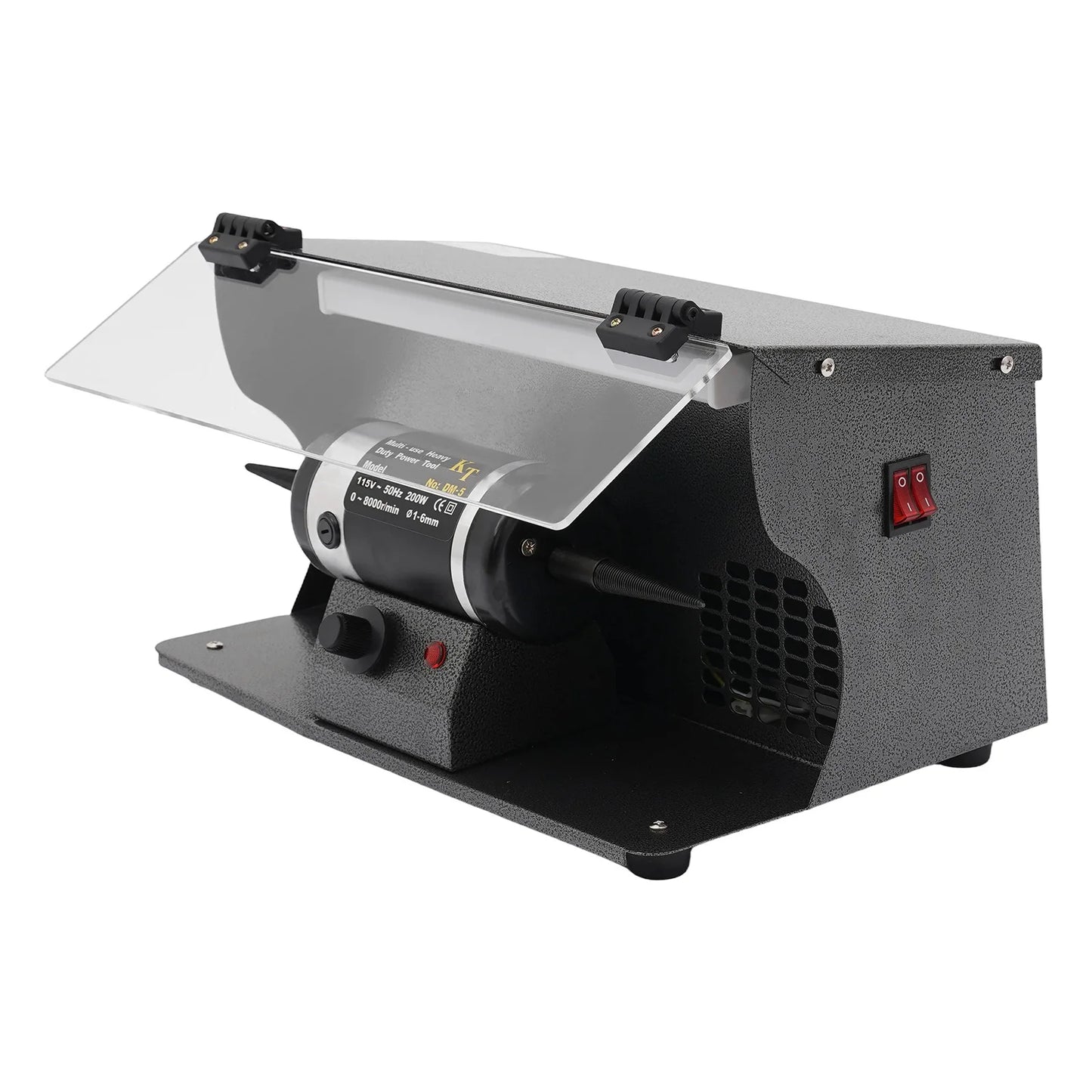 Jewelry Polisher Polishing Machine with Dust Collector Polishing Grinder Variable Speed Bench Polishing Machine