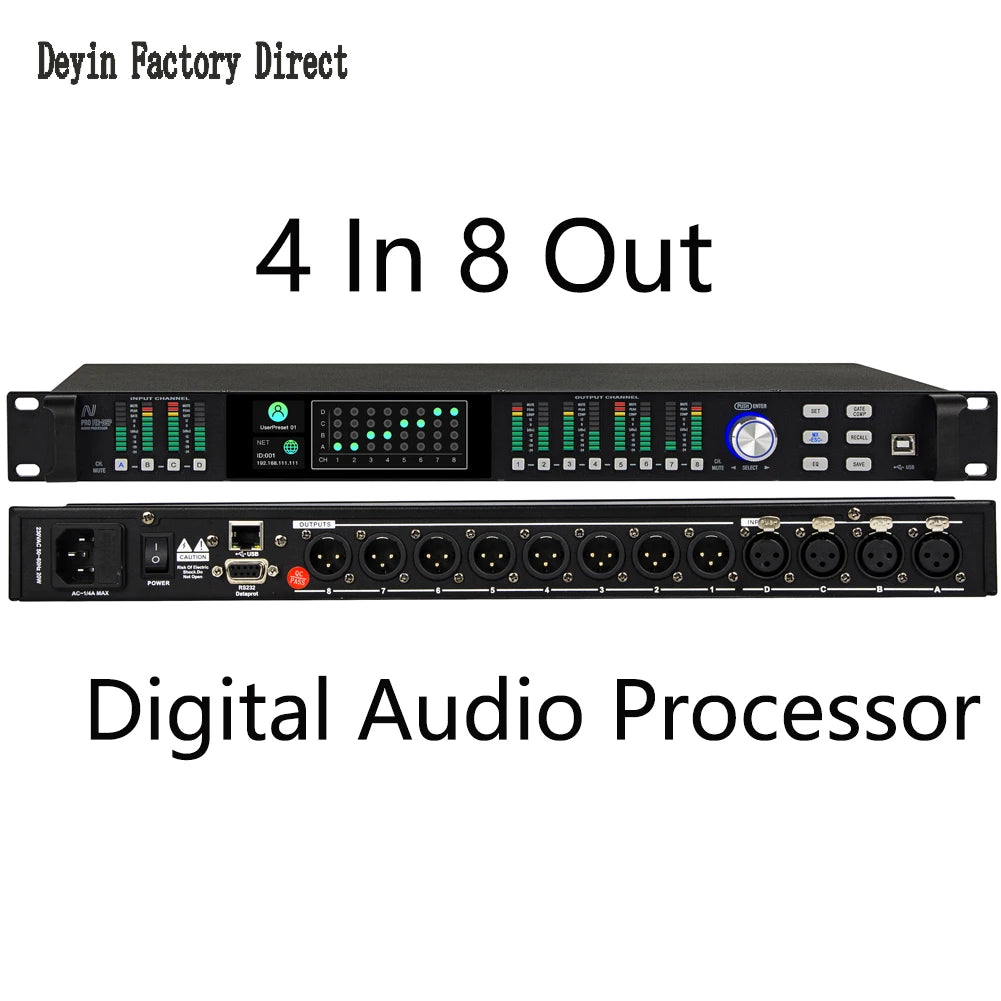 Wholesale professional digital audio processor ADSP-21571 digital DSP processor FIR 512 speaker manager with EQ audio system PC